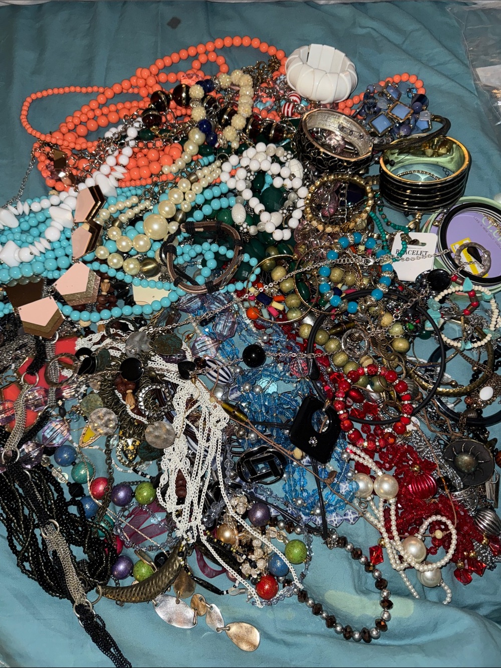 Assorted Women's Fashion Jewelry Necklace and Bracelet Lot - Multi-Color